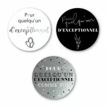 Etiquettes Voeux Trio Or \ Pour Quelqu\'un d\'exceptionnel\  ( 3 x 100 )