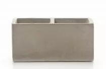 Jardinière Rectangle 15x8 H7 Gris