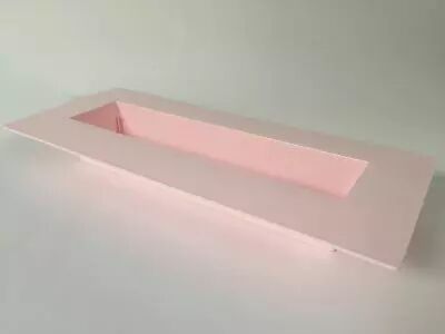 Jardini�re Rectangle 39x16,3x4,8 Rose Pastel