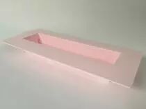 Jardini&egrave;re Rectangle 39x16,3x4,8 Rose Pastel