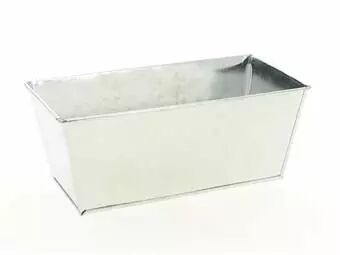 Jardini�re Zinc Rectangle 19,5x10 H7,5 Naturel