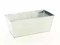 Jardini&egrave;re Zinc Rectangle 19,5x10 H7,5 Naturel