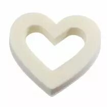 Mousse Coeur Ouvert D18 Ivoire