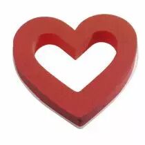Mousse Coeur Ouvert D18 Rouge