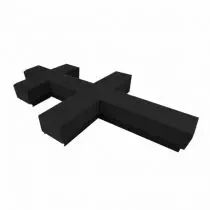 Mousse Croix Lorraine Eychenne All Black 80cm Noir ( x 2 )