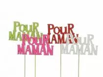 Pic Bois \ Bonne F&ecirc;te Maman\  9x5 H20 x 12