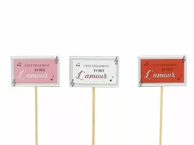 Pic Bois \ Fort l\'amour\  7,5x5,5 H30 ass ( x 12 )