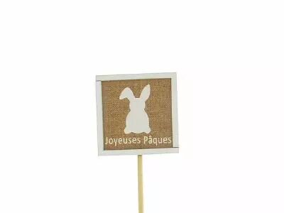 Pic Bois \ Joyeuses P�ques\  6x6 H26 ( x 12 )