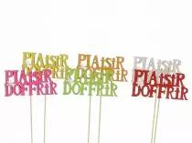 Pic Bois \ Plaisir d\'offrir\  15,5x5 H20 ass x 12