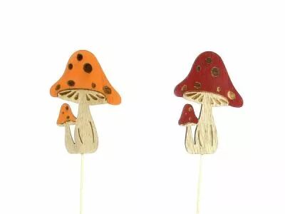 Pic Bois Champignon D6,5 H36,5 ass ( x 12 )