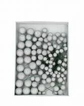 Pic Boule 2/3/4 cm Argent ( x 100 )