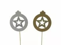 Pic Boule Noël D6,5 H20,5 ass ( x 12 )