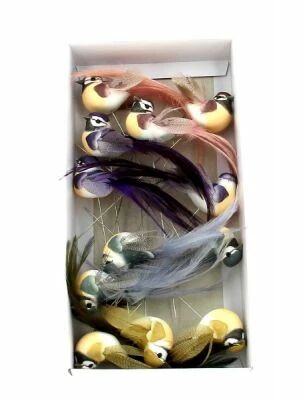 Pic Oiseau 13cm H15 ass ( x 12 )