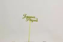 Pic Plastique \ Joyeuses Pâques\  ( x 24 )