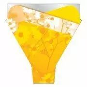 Poche � bouquets AQUARELLE Jaune
