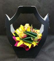 Porte-bouquet Noir avec compo