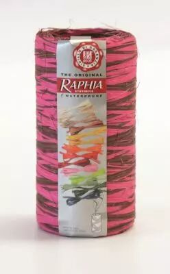 Raphia Fushia-Chocolat