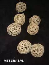 Rattan Ball D4 cm Naturel x 20