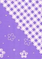 Rouleau Bulle Double Vichy 0,60x50m Lilas
