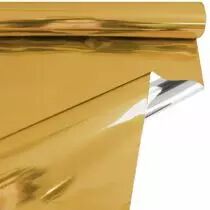 Rouleau Bulle M&eacute;tal 0,69x50m Or