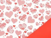 Rouleau Bulle Valentines 0,70x40m Blanc/Rouge
