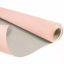 Rouleau Duo Kraft  0,79x40m Gris/Rose