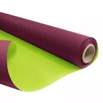 Rouleau Duo Kraft 0,79x40m Aubergine/Pomme