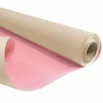 Rouleau Duo Kraft 0,79x40m Beige/Rose