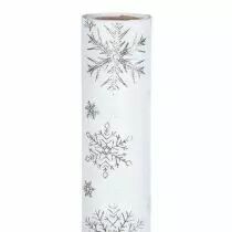 Rouleau Hot Foil Snowflakes 48cm x 5m Argent