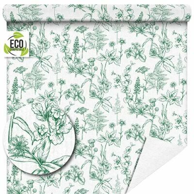 Rouleau Kraft Blanc Herbarium 0,80x40m Vert