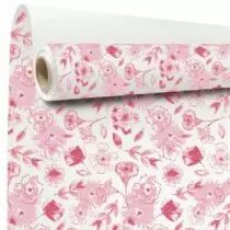 Rouleau Kraft Blanc Liselle 0,79x40m Rose