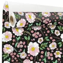 Rouleau Kraft Blanc Olga 0,79x40m Noir