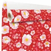 Rouleau Kraft Blanc Olga 0,79x40m Rose