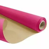 Rouleau Kraft Brun 0,79 x 50m Fushia