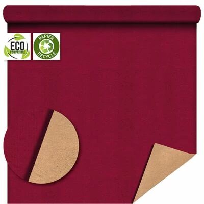 Rouleau Kraft Brun 0,80x40m Rouge