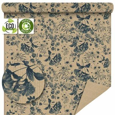 Rouleau Kraft Brun Brass�e 0,80x40m Bleu