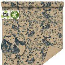 Rouleau Kraft Brun Brass&eacute;e 0,80x40m Bleu