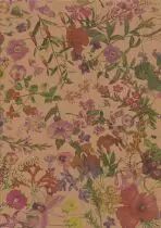Rouleau Kraft Fiori Avana 0,80x40m