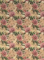 Rouleau Kraft Lettre Romantique 0,80x40m
