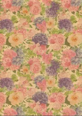 Rouleau Kraft Ortensia Rosa 0,80x40m