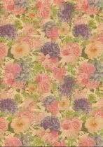 Rouleau Kraft Ortensia Rosa 0,80x40m