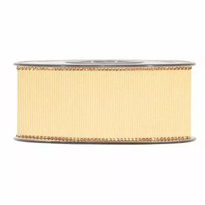 Ruban Gold Line Gros Grain 40mm x 20m Or