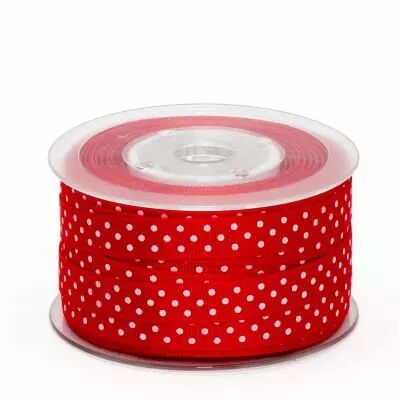 Ruban Gros Grain 10mm x 25m Rouge