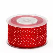 Ruban Gros Grain 10mm x 25m Rouge