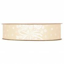 Ruban Juliet 25mm x 20m Cr&egrave;me