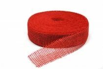Ruban Jute 50mm x 40m Rouge