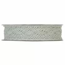Ruban Merletto 25mm x 8m Gris
