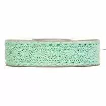 Ruban Merletto 25mm x 8m Vert Pastel