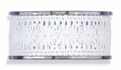 Ruban Merletto 40mm x 8m Blanc