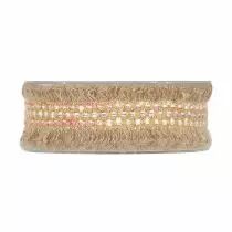 Ruban Old Style 30mm x 5m Fushia/Naturel